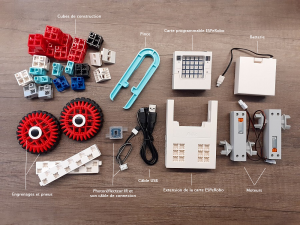 un kit pour construire un robot au collègue