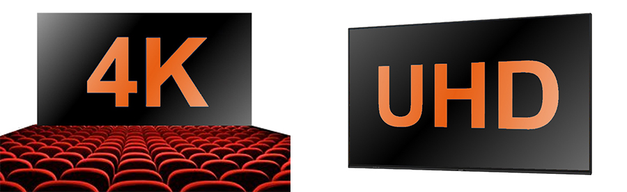 Différence définition 4K et UHD