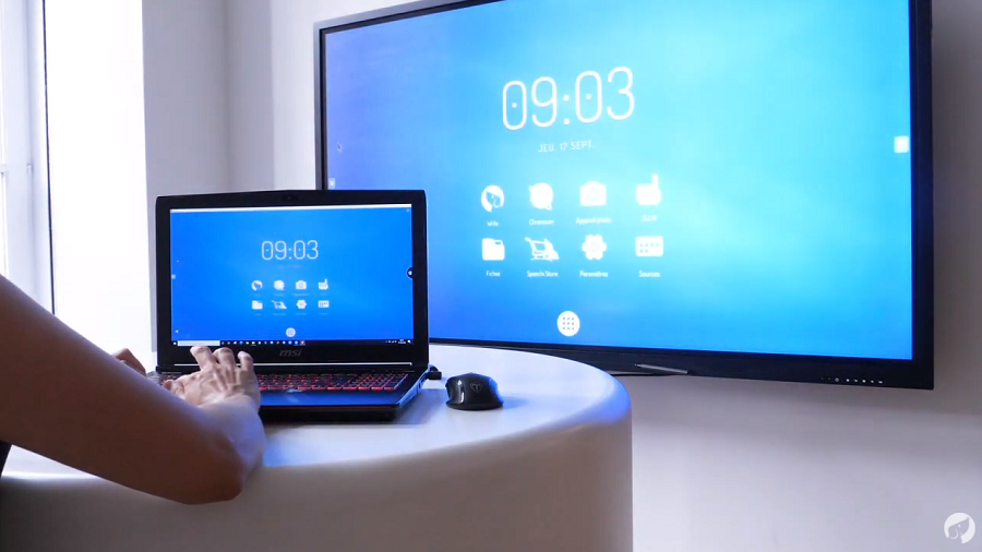 Commander un écran interactif depuis un PC avec EShare