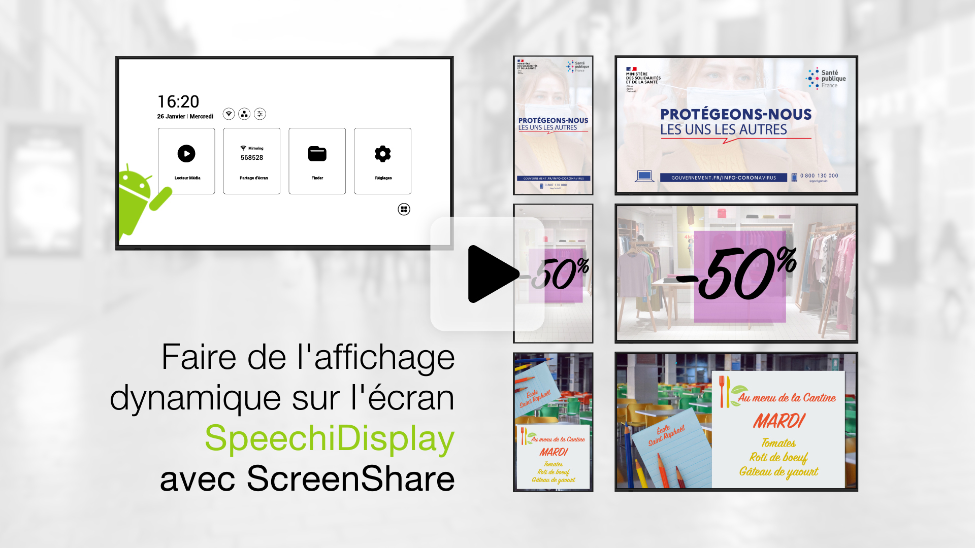 tuto n°2 : faire de l'affichage sur l'écran SpeechiDisplay avec ScreenShare