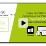 écran SpeechiDisplay pour salle d'attente