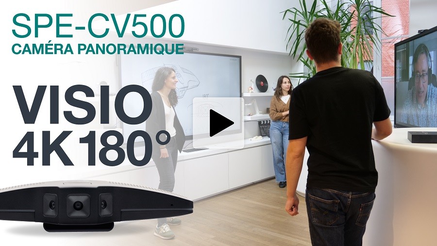 vidéo caméra 4k panoramique pour visioconférence 180°