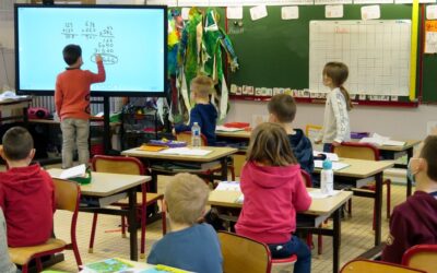 Interactive whiteboards for kids and students in the classroom