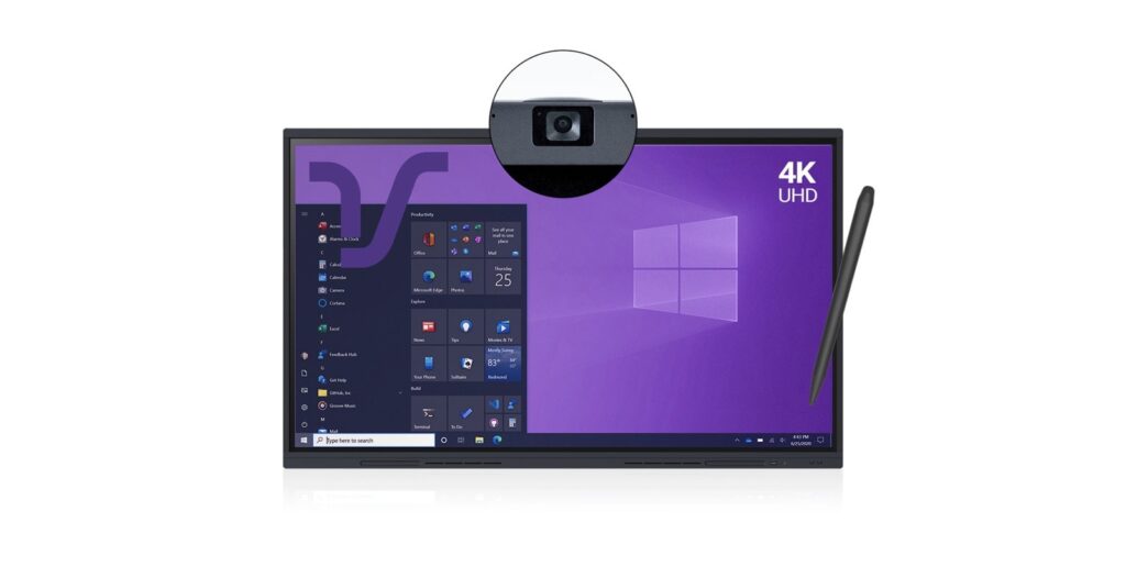 un écran interactif avec caméra integrée