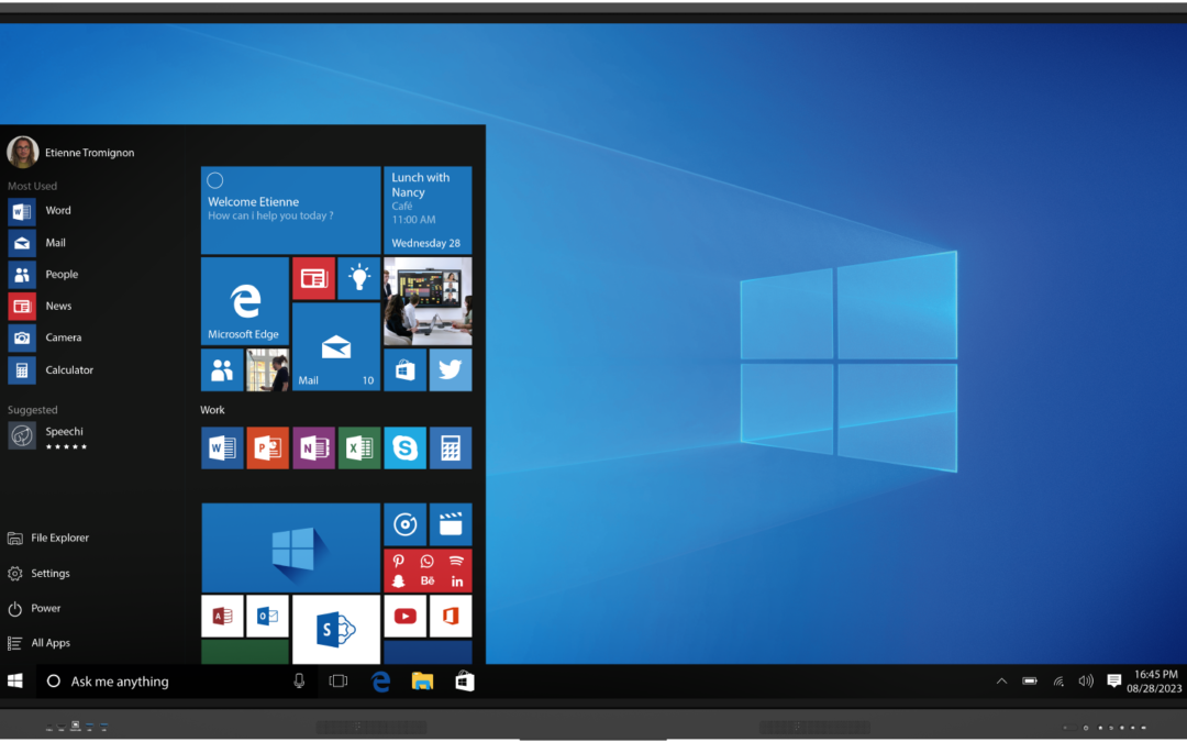 Découverte des écrans interactifs Windows pour les professionnels