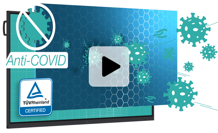 écran interactif anti germes anti covid