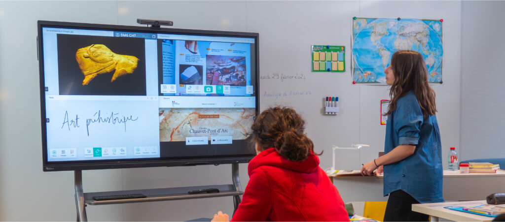 Una pantalla didáctica interactiva para institutos y escuelas