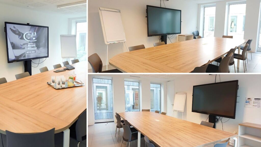 Meeting rooms equipped with Speechi screens Photo: CMA Beauvais