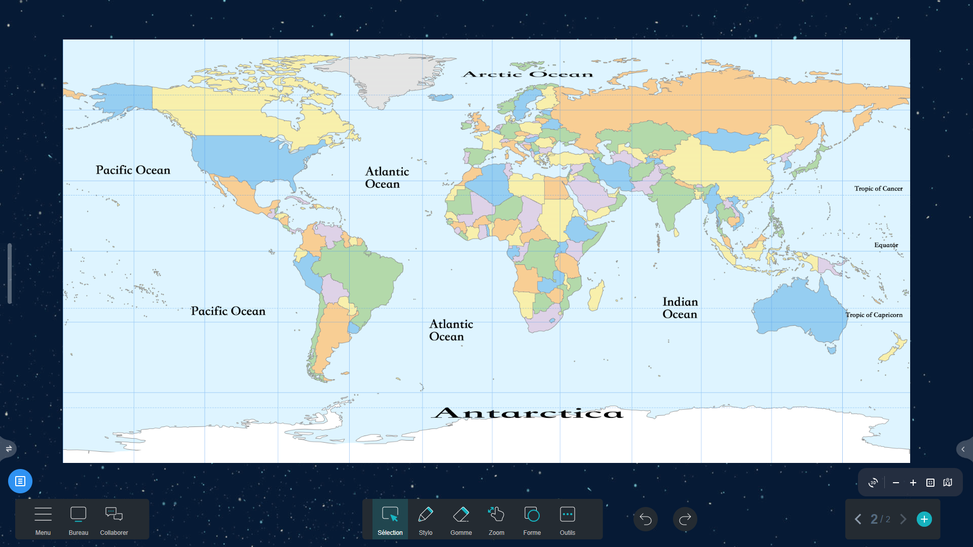 Mapas de países en Iolaos (2D)