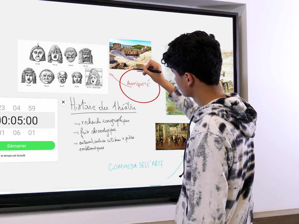 tbi écran salle de classe