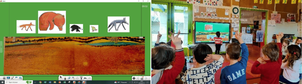 tableau électronique pour l'école