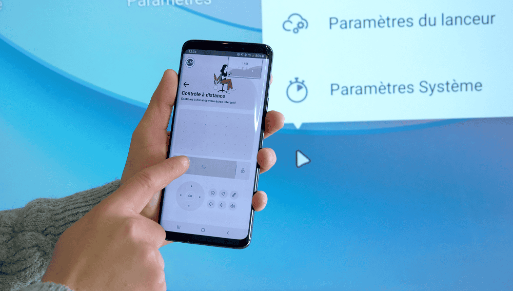 Pointeur numérique depuis l'application Speechi Connect