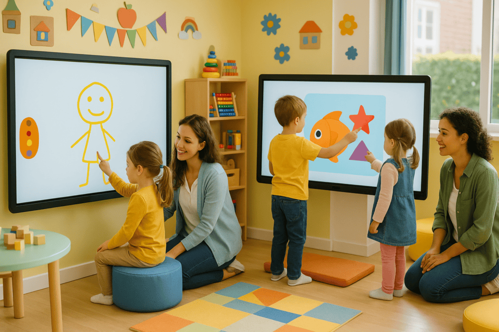 écran interactif tactile pour la maternelle