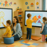 l'écran interactif comme interface tactile en crèche