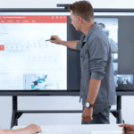 écran interactif pour salle de réunion de grande taille