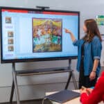 Digitale Tafel in der Grundschule