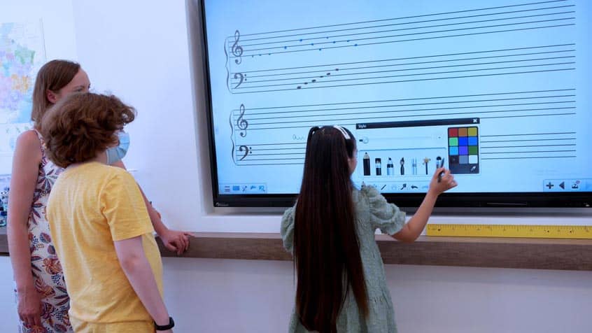 Elektronische Tafeln in der Schule