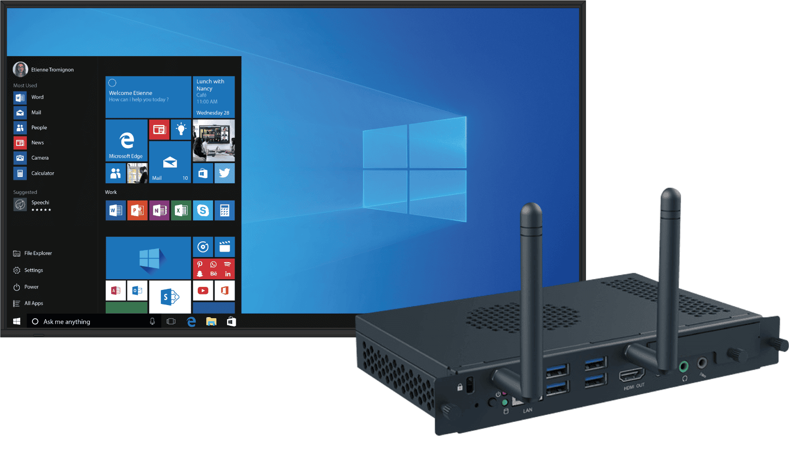 Smart Digital Signage mit Speechi