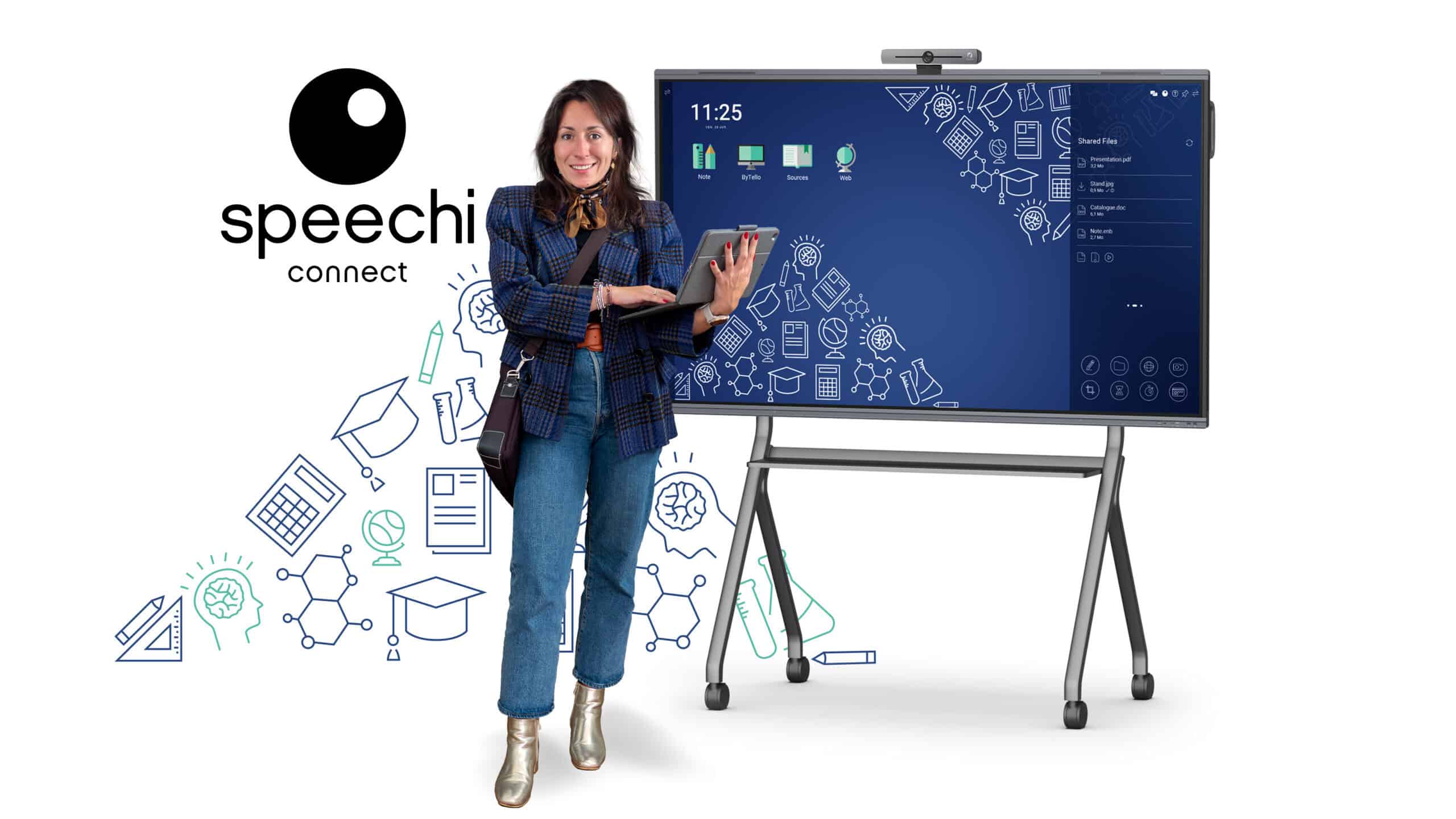 interactive-screen-workspace-pro-and-education Portrait of a professional using interactive screen workspace