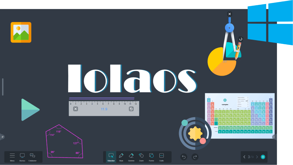 Das Whiteboard Iolaos