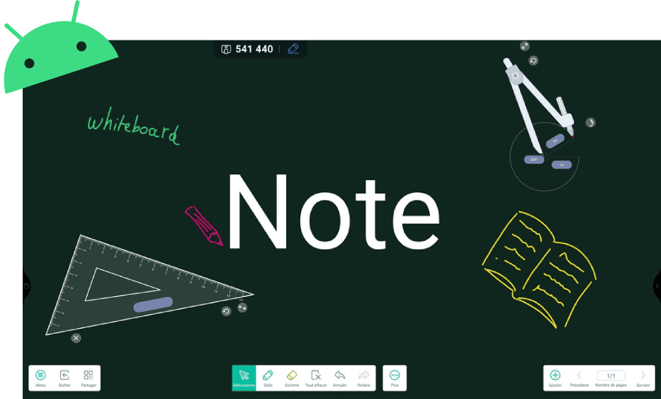 Das Whiteboard Note