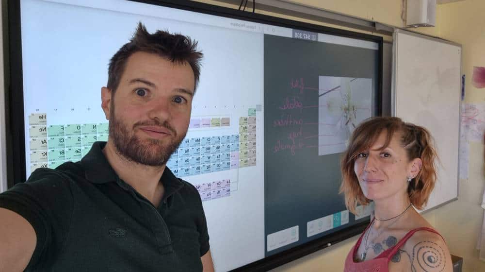 Testimonial from Eva & Nicolas: Using Interactive Displays to Teach Science in Middle School