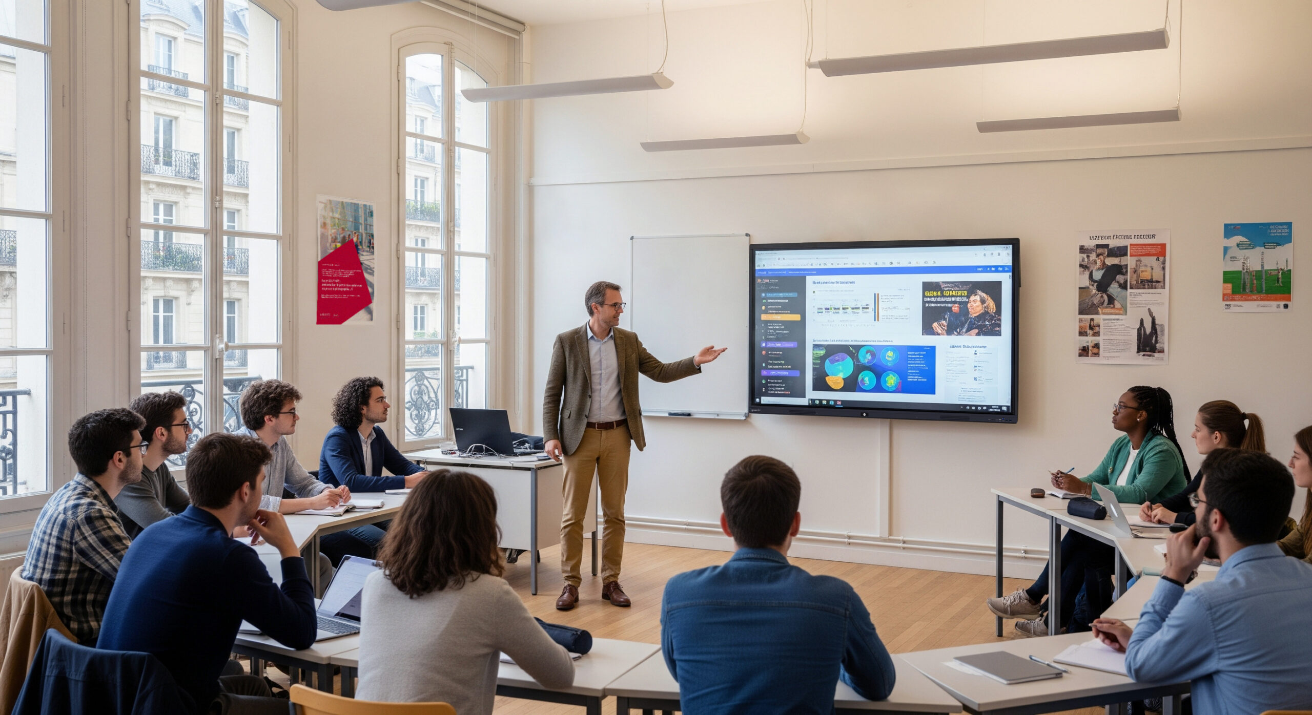 ecran-interactif-tableau-salle-formation foire aux questions sur le site speechi à propos des écrans interactifs en entreprise