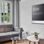 Digital signage in einer immobilienagentur