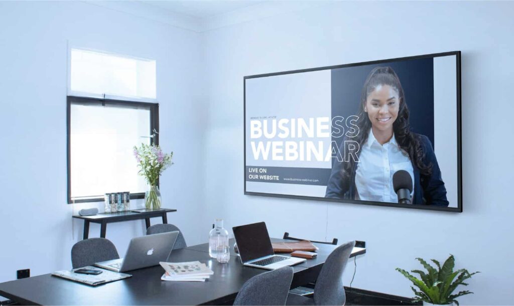 Affichage dynamique pour boutique ou entreprise de services