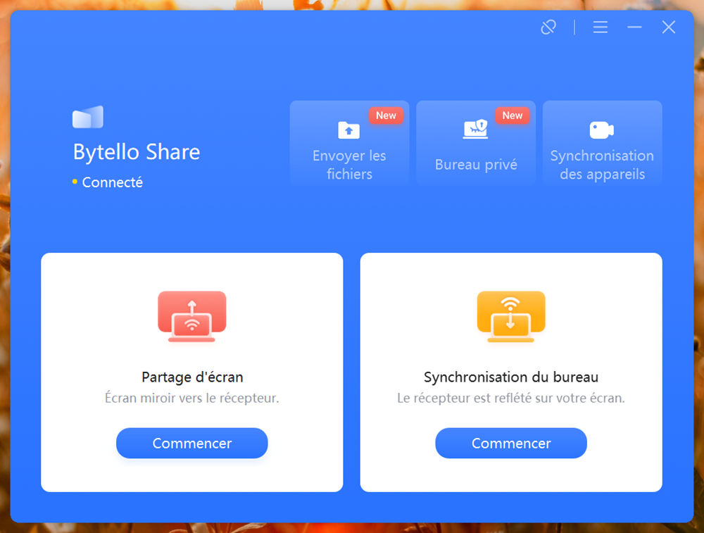 Commencez à partager l'écran