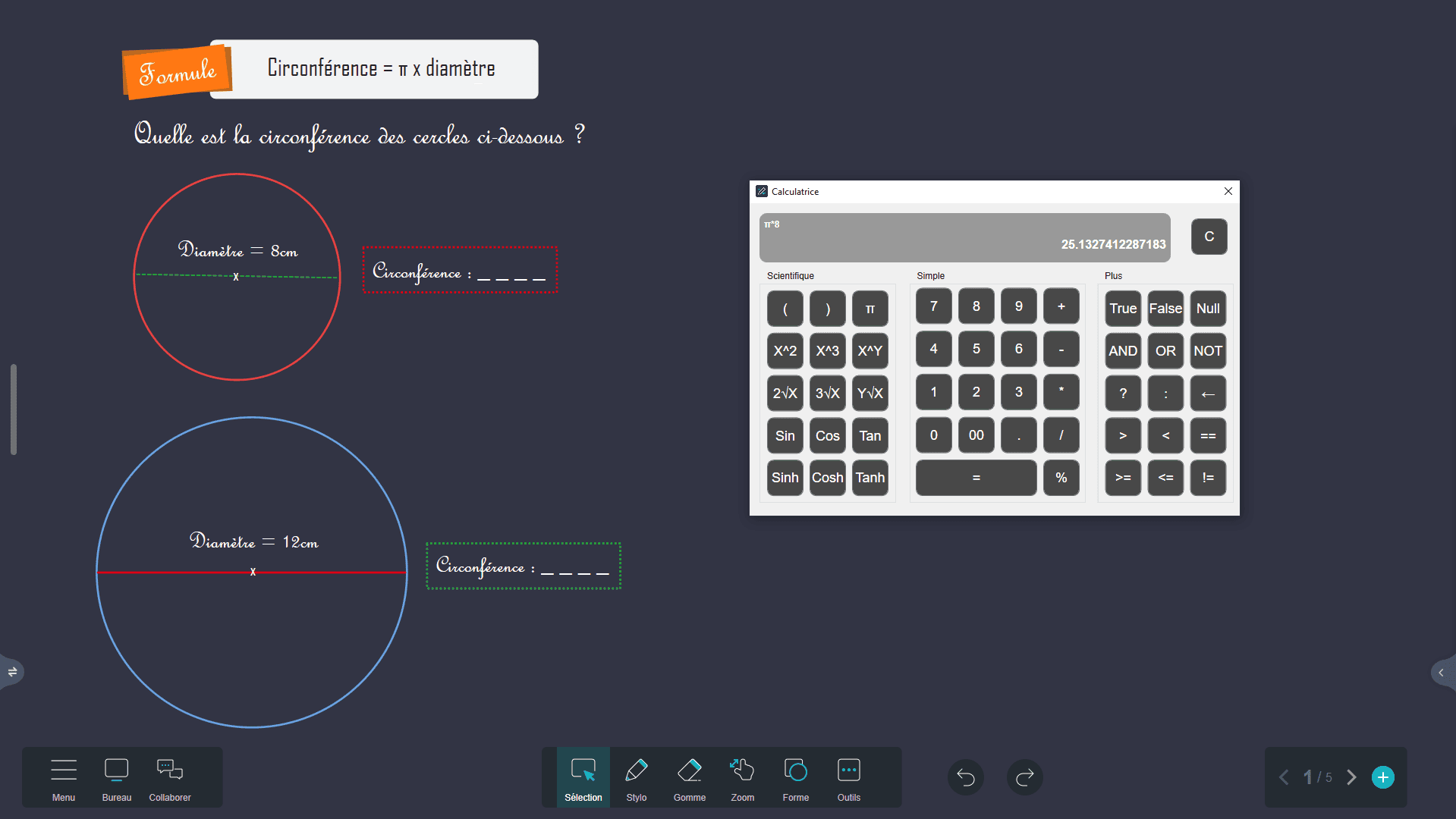 tableau-interactif-mathematiques Application de tableau interactif pour les mathématiques