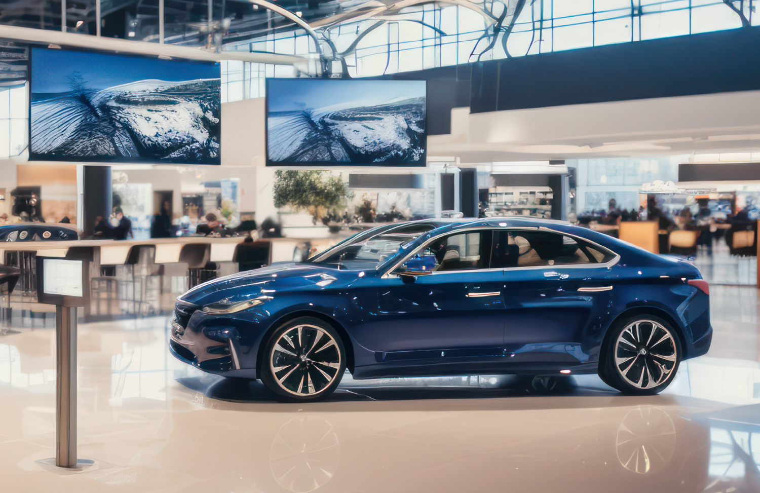 Beispiele fur digital signage display schaufenster