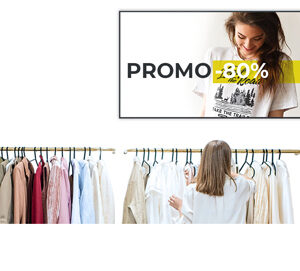 Digital signage display geschäft in ihrem laden