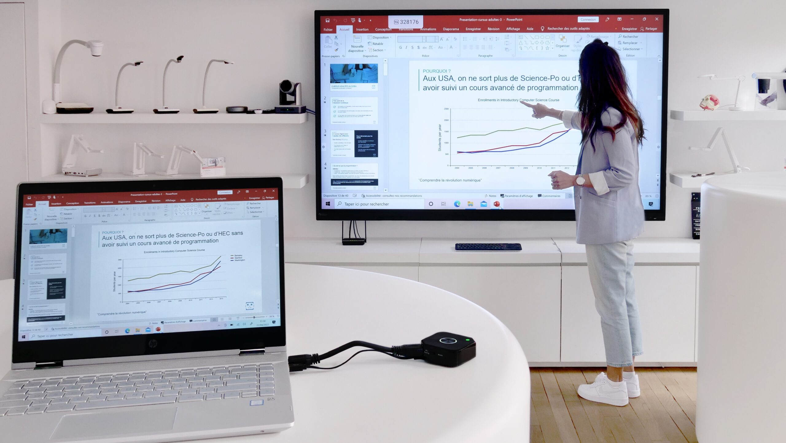 Immerger en présentant avec des outils connus