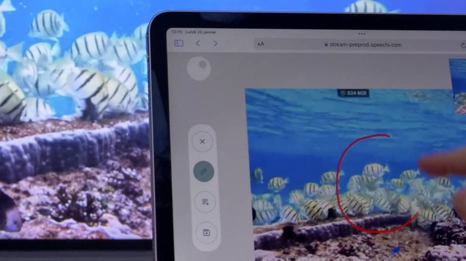 Streamer l'écran interactif sur les tablettes de vos élèves
