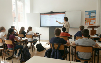 Nouveauté : un support pour écran interactif avec tableaux latéraux