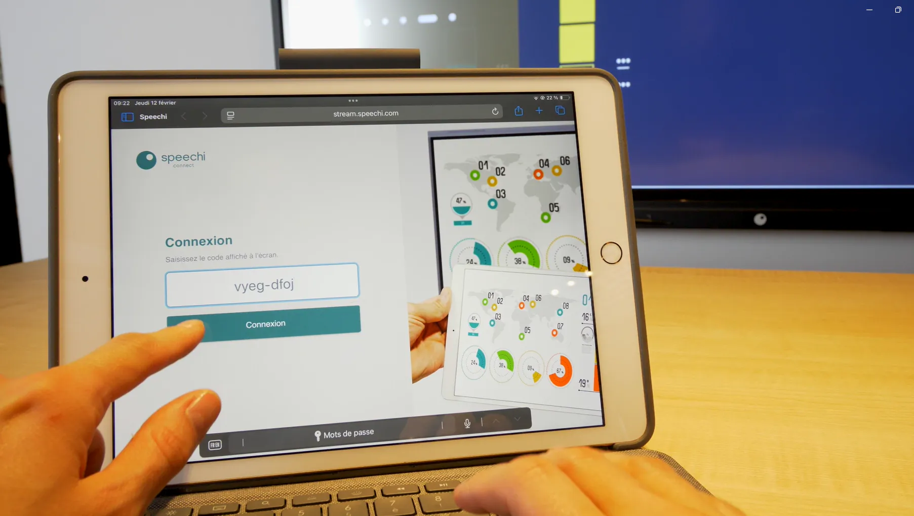 Die Verbindungsseite von Stream Connect