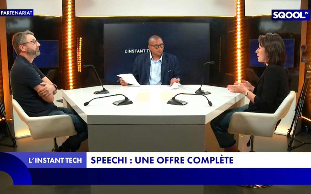 Speechi sur le plateau de SQOOL TV