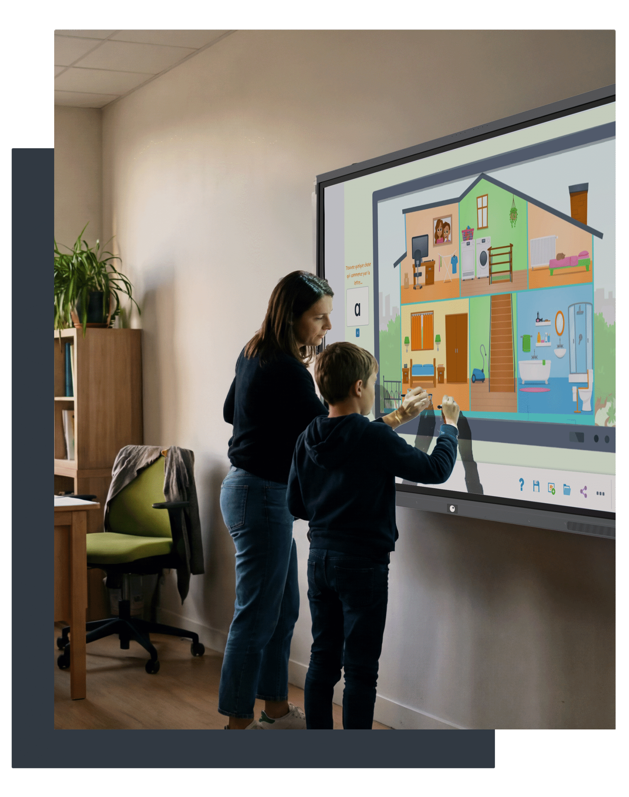 L'utilisateur écrit avec une précision au millimètre sans aucun décalage sur l'écran grâce au stylet SuperGlass