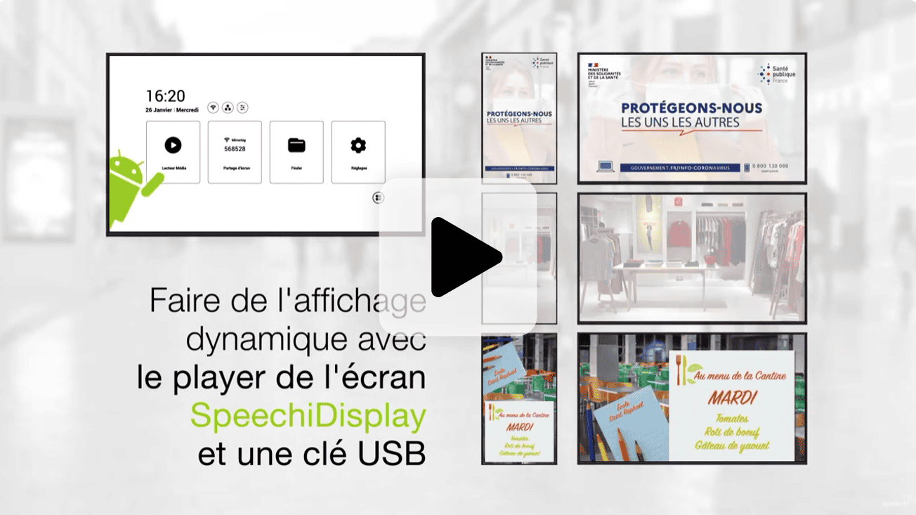 Affichage dynamique en mairie et dans une collectivité