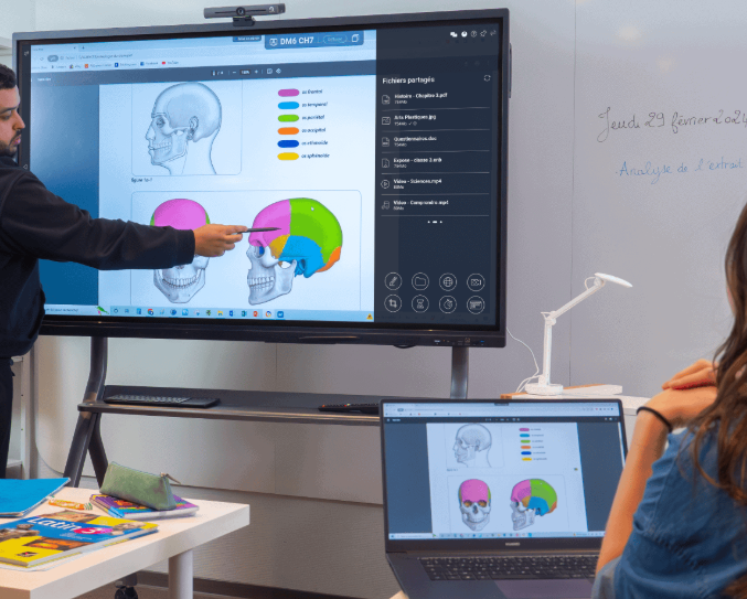 Les étapes d'installation d'un ordinateur de bureau à un écran interactif