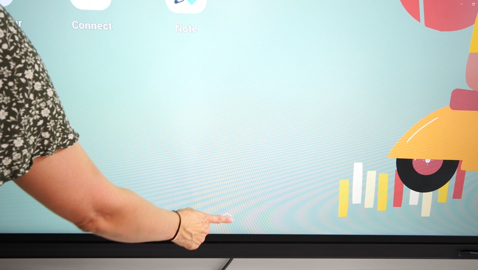 Ouvrir le tiroir d'applications de l'écran interactif Speechi