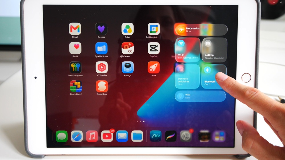 Activer le Bluetooth de l'iPad