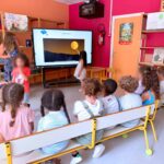Ecran tactile interactif en école maternelle