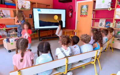 Ecran tactile interactif en école maternelle