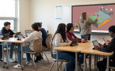 Ecran tactile interactif en école secondaire