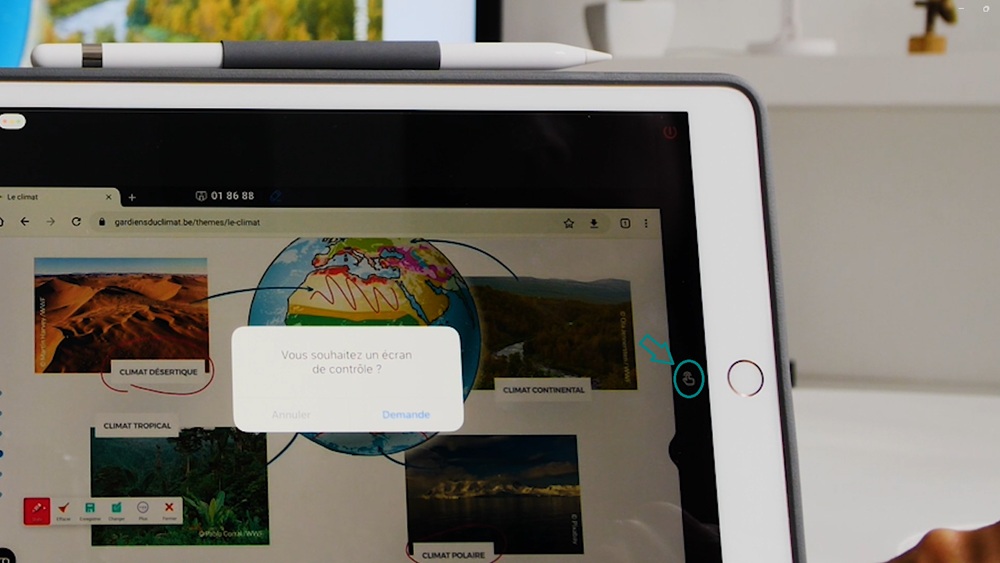 Récupérer le tactile de l'écran interactif Speechi sur votre iPad
