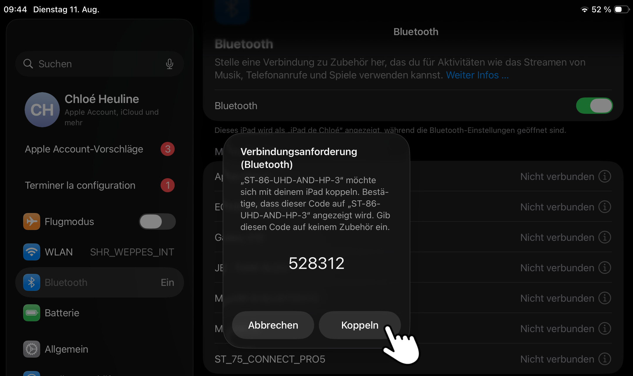 Kopplungsanfrage