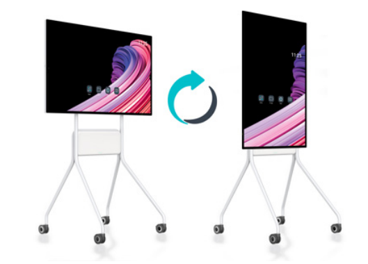 Basculer le paperbaord Smartmove Speechi en mode portrait